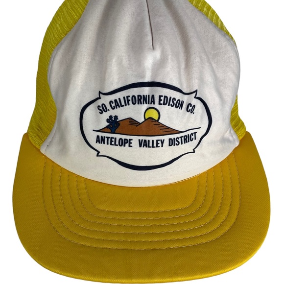 Vintage Snapback Mesh Trucker Hat Cap Southern California Mountains Antelope VLY main image 13